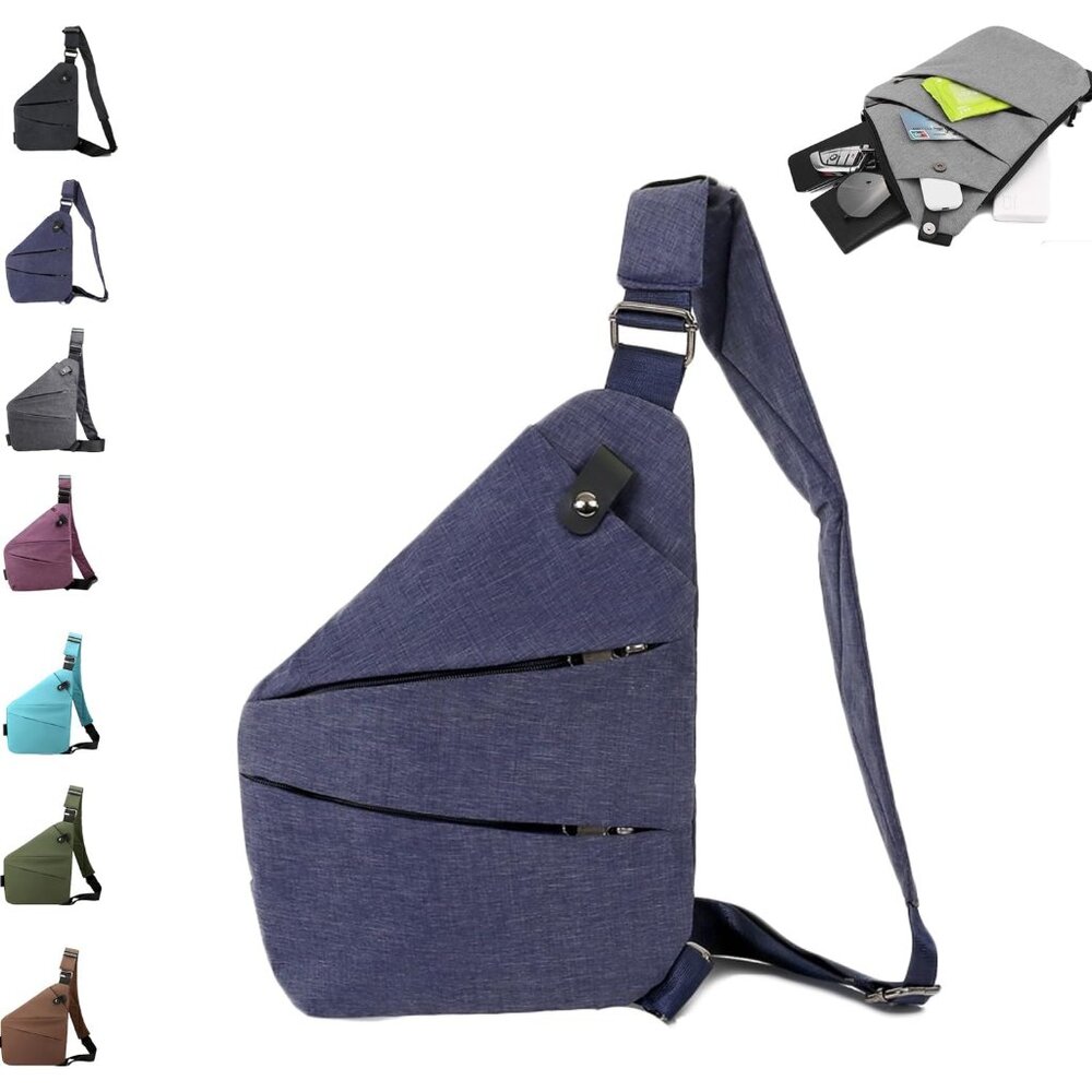 Versatile Anti-Theft Sling Bag for Daily Use - Unisex and Ergonomic Design